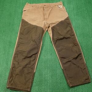 Vintage Carhartt Pants Mens (39x29) 40x30 Canvas Hunting Double Knees USA
